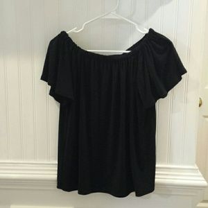 Halogen Women's Black Short Sleeve Blouse